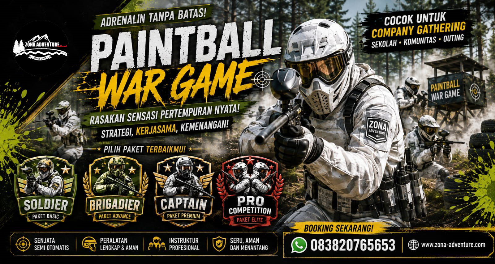 Paintball War Game Bandung